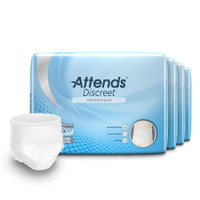 Adult Absorbent Underwear Attends Discreet Pull On Large / X-Large Disposable Moderate Absorbency ADUM35 BG/18 ADUM35 ATTENDS HEALTHCARE PRODUCTS 1039114_BG