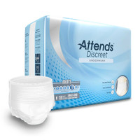Adult Absorbent Underwear Attends Discreet Pull On Large / X-Large Disposable Moderate Absorbency ADUM35 BG/18 ADUM35 ATTENDS HEALTHCARE PRODUCTS 1039114_BG