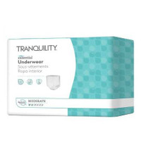 Unisex Adult Absorbent Underwear Tranquility® Essential Pull On with Tear Away Seams Large Disposable Moderate Absorbency 2976-100 Case of 100 2976-100 Tranquility® Essential 884711_CS