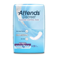 Bladder Control Pad Attends® Discreet 15 Inch Length Moderate Absorbency Polymer Core One Size ADPULT Case of 200 ADPULT Attends® Discreet 1039115_CS