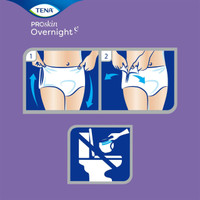 Unisex Adult Absorbent Underwear TENA ProSkin Overnight™ Super Protective Pull On with Tear Away Seams Large Disposable Heavy Absorbency 72325 Case of 56 72325 TENA ProSkin Overnight™ Super Protective 1053409_CS