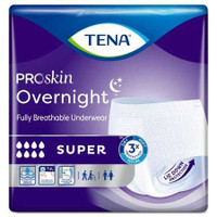 Unisex Adult Absorbent Underwear TENA ProSkin Overnight™ Super Protective Pull On with Tear Away Seams Large Disposable Heavy Absorbency 72325 Case of 56 72325 TENA ProSkin Overnight™ Super Protective 1053409_CS