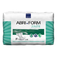 Youth Incontinent Brief Abri-Form Junior Tab Closure X-Small Disposable Moderate Absorbency 43050 Case/128 43050 Abena 972603_CS