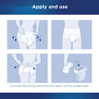 Adult Absorbent Underwear Attends Discreet Pull On Small / Medium Disposable Moderate Absorbency ADUM15 BG/20 ADUM15 ATTENDS HEALTHCARE PRODUCTS 1039113_BG