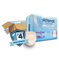 Adult Absorbent Underwear Attends Discreet Pull On Medium Disposable Moderate Absorbency ADUF20 BG/20 ADUF20 ATTENDS HEALTHCARE PRODUCTS 1039110_BG