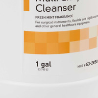 McKesson Multi-Enzymatic Instrument Detergent Liquid 1 Gallon Jug Eucalyptus Spearmint Scent 53-28501 Case/4 MCK BRAND 484478_CS