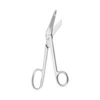 McKesson Argent Bandage Scissors Lister 8 Inch Surgical Grade Stainless Steel NonSterile Finger Ring Handle Angled Blunt/Blunt 43-1-242 Each/1 43-1-242 MCK BRAND 970131_EA