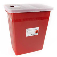 Sharps Container McKesson Prevent 17H x 15W x 10.25D Inch 8 Gallon Red Base 80-8705 Case/10 80-8705 MCK BRAND 1011861_CS