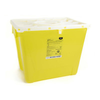 Sharps Container McKesson Prevent 13.5H X 17.3W X 13L Inch 8 Gallon Yellow - Chemo 2258 Each/1 2258 MCK BRAND 854427_EA