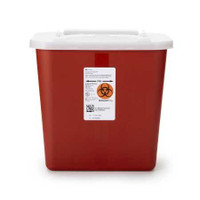 Multi-purpose Sharps Container Sharps-A-Gator 10.25H X 7D X 10.5W Inch 2 Gallon Red Base Sliding Lid 31142222 Each/1 31142222 KENDALL HEALTHCARE PROD INC. 566144_EA
