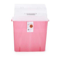 Multi-purpose Sharps Container GatorGuard 1-Piece 20.5H X 14W X 6D Inch 3 Gallon Translucent Red Base Horizontal Entry Lid 31314886 Case/12 31314886 KENDALL HEALTHCARE PROD INC. 330376_CS