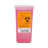 Multi-purpose Sharps Container Sharps 1-Piece 7H X 3.5W X 3.5D Inch 1 Quart Translucent Base Vertical Entry Lid 8702T Case/72 8702T MEDEGEN MEDICAL PRODUCTS LLC 241291_CS