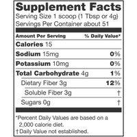 Oral Supplement Nutrisource Fiber Unflavored 7.2 oz. Canister Powder 4390097551 Case/4 NESTLE'HEALTHCARE NUTRITION 777274_CS