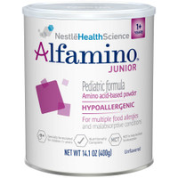 Pediatric Oral Supplement / Tube Feeding Formula Alfamino Junior Unflavored 400 Gram Can Powder 1303478796 Case/6 1303478796 NESTLE'HEALTHCARE NUTRITION 984026_CS