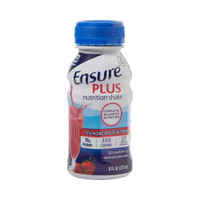 Oral Supplement Ensure Plus Strawberry 8 oz. Bottle Ready to Use 57269 Case/24 57269 ABBOTT NUTRITION 649273_CS