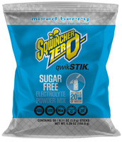 Oral Electrolyte Solution Sqwincher® Quik Stik® Zero Mixed Berry Flavor 0.11 oz. Electrolyte 159060101 Pack of 50 X355-M2600 Sqwincher® Quik Stik® Zero 1057739_PK