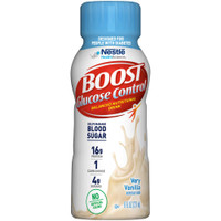 Oral Supplement Boost Glucose Control Very Vanilla 8 oz. Bottle Ready to Use 12109989 Case/24 12109989 NESTLE'HEALTHCARE NUTRITION 983707_CS