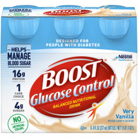 Oral Supplement Boost Glucose Control Very Vanilla 8 oz. Bottle Ready to Use 12109989 Case/24 12109989 NESTLE'HEALTHCARE NUTRITION 983707_CS