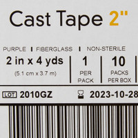 Cast Tape McKesson 2 Inch X 12 Foot Fiberglass Purple 115-2U Box/10 115-2U MCK BRAND 733688_BX