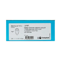 Filtered Ostomy Pouch SenSura Mio Convex One-Piece System 11 Inch Length Maxi 3/8 to 1-11/16 Inch Drainable Deep Convex Trim To Fit 16767 Box/10 16767 COLOPLAST INCORPORATED 995392_BX