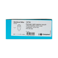 Filtered Ostomy Pouch SenSura Mio Convex One-Piece System 11 Inch Length Maxi 3/8 to 1-11/16 Inch Drainable Convex Light Trim to Fit 16739 Box/10 16739 COLOPLAST INCORPORATED 995394_BX