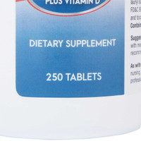 Calcium with Vitamin D Supplement McKesson Brand 200 IU / 500 mg Strength Tablet 250 per Bottle 57896074225 - BT/1 57896074225 MCK BRAND 689189_BT