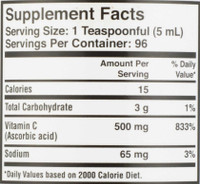 Vitamin C Supplement McKesson Brand 500 mg Strength Liquid 16 oz. 57896084216 BT/1 57896084216 MCK BRAND 703057_EA