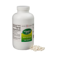 Vitamin C Supplement Geri-Care® Ascorbic Acid 500 mg Strength Tablet 1,000 per Bottle 841-10-GCP Bottle/1