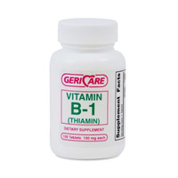 Vitamin Supplement Geri-Care® Vitamin B1 100 mg Strength Tablet 100 per Bottle 851-01-GCP Case of 12 57896085101 Geri-Care® 774606_CS