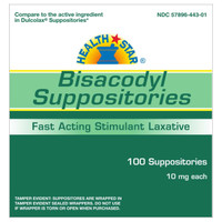 Laxative McKesson Brand Suppository 100 per Box 10 mg Strength Bisacodyl 57896044401 Box/100 57896044401 MCK BRAND 689638_BX