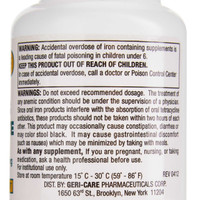 Iron Supplement McKesson Brand 240 mg Strength Tablet 100 per Bottle 57896072401 Case/12 57896072401 MCK BRAND 502111_CS