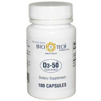 Vitamin D Supplement Bio Tech 50000 IU Strength Capsule 100 per Bottle 1399567 BT/100 1399567 US PHARMACEUTICAL DIVISION/MCK 635581_BT
