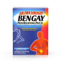 Pain Relief Bengay 15% / 5% Strength Patch 4 per Box 10074300081493 Case/144 1.01E+13 JOHNSON&JOHNSON CONSUMER INC 701520_CS