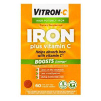 Iron Supplement Vitron-C 125 mg / 65 mg Strength Coated Tablet 60 per Bottle 2137669 BT/60 2137669 US PHARMACEUTICAL DIVISION/MCK 699765_BT