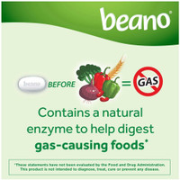 Gas Relief Beano 300 GALU Strength Tablet 100 per Bottle 2087161 BT/1 2087161 US PHARMACEUTICAL DIVISION/MCK 848165_BT