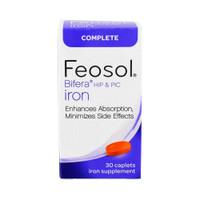 Iron Supplement Feosol Bifera Hip PIC 28 mg / 22 mg / 6 mg Strength Caplet 30 per Bottle 1220953 BT/1 1220953 US PHARMACEUTICAL DIVISION/MCK 814047_BT