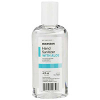 Hand Sanitizer with Aloe McKesson 4 oz. Alcohol Ethyl Gel Bottle 16-1068 Each/1 16-1068 MCK BRAND 953790_EA