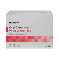 Oral Swabstick McKesson Foam Tip Dentifrice 4834 Box/500 4834 MCK BRAND 862155_BX
