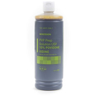 Prep Solution McKesson 16 oz. Flip-Top Bottle 10% Povidone-Iodine 035 Each/1 35 MCK BRAND 911740_EA