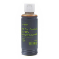 Prep Solution McKesson 4 oz. Flip-Top Bottle 10% Povidone-Iodine 039 Each/1 39 MCK BRAND 1043539_EA