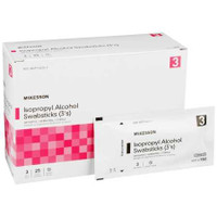 Impregnated Swabstick McKesson 70% Strength Isopropyl Alcohol Individual Packet Sterile 988 Case of 250 988 McKesson 854754_CS