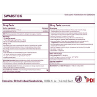 Impregnated Swabstick Prevantics 1 Pack Individual Packet 70% / 3.15% Alcohol Isopropyl / CHG Chlorhexidine Gluconate S40750 Each/1 S40750 PDI/NICE-PAK 532825_EA