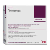 Impregnated Swabstick Prevantics 1 Pack Individual Packet 70% / 3.15% Alcohol Isopropyl / CHG Chlorhexidine Gluconate S40750 Each/1 S40750 PDI/NICE-PAK 532825_EA