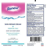 Moisturizer Renew 4 oz. Tube Cream Scented 00405 Each/1 405 DERMARITE INDUSTRIES LLC 776335_EA