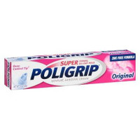 Denture Adhesive Super Poligrip Original 2.4 oz. Cream 1937366 Each/1 1937366 US PHARMACEUTICAL DIVISION/MCK 341486_EA