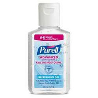 Hand Sanitizer Purell 2 oz. Alcohol Ethyl Gel Bottle 9605-24 Each/1 9605-24 GOJO INDUSTRIES INC 451352_EA