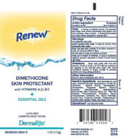 Skin Protectant Renew 4 oz. Tube Cream Scented 00410 Case/12 410 DERMARITE INDUSTRIES LLC 776332_CS