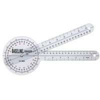 Goniometer Baseline 0 - 360 Degree Head with Three ISOM Scales Inches and Centimeters 12 Inch 12-1000 Each/1 12-1000 FABRICATION ENTERPRISES 258549_EA
