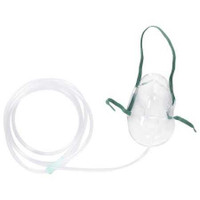 Oxygen Mask AirLife Elongated Adult One Size Fits Most Adjustable Elastic Head Strap 001201 Each/1 1201 CAREFUSION SOLUTIONS LLC 226849_EA