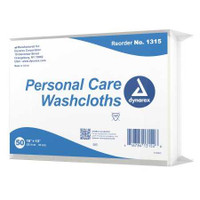 Washcloth 10 x 13 Inch White Disposable 1315 Case/500 1315 DYNAREX CORP. 837502_CS